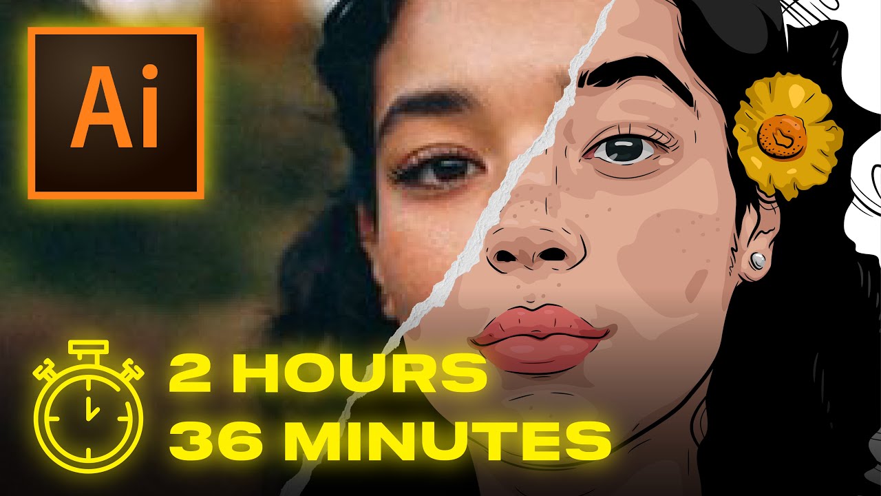 Vector Woman in Adobe Illustrator | Speed Art