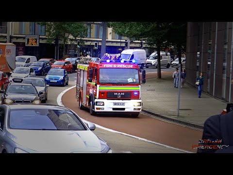 Avon Fire and Rescue MAN Reserve Pump Responding + Returning to Station