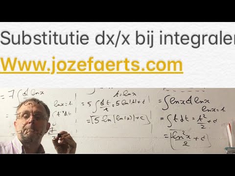 684 Hoe los je integralen op met Substitutie dx/x ? ( met elektronische oefening )
