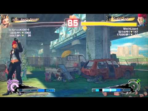SSF4 AE:2012 BENIFUUK10816 (Ibuki) vs MechLizard (Viper)