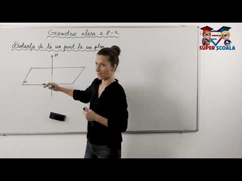 Clasa a VIII-a - Distanța de la un punct la un plan.