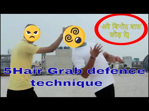 ACTION FEST|| 5 Hair Grab defense How to defend Against hair pulling by dragon warrior fight academy