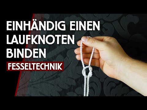 TIPP | Einhändig einen Laufknoten binden für Fesseltechniken im Nawa- oder Hojo jutsu des Ninjutsu