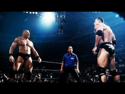WWE - Brock Lesnar vs. The Rock - Summerslam 2002 - WWE ( ICONIC MATCH)