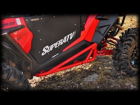 How to Install Nerf Bars / Tree Kickers / Rock Sliders on Polaris RZR Turbo S | SuperATV