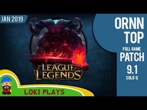 Ornn vs Nasus Top Lane - Patch 9.1 - League of Legends - Fat Lad with a hammer