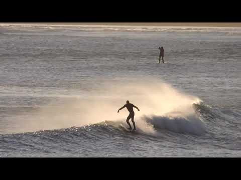 Bantham Beach Break Surfing (longboarding)
