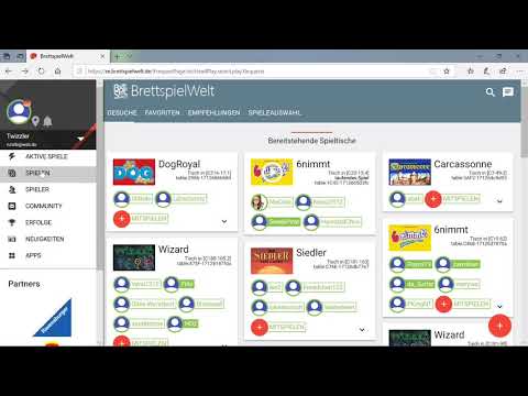 Brettspielwelt Browser Tutorial 1 - Spiel mit Freunden starten - YouTube