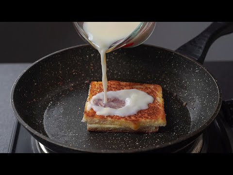 Milk Toast Recipe | 5 Mins Bread Milk Dessert Recipe | Yummy