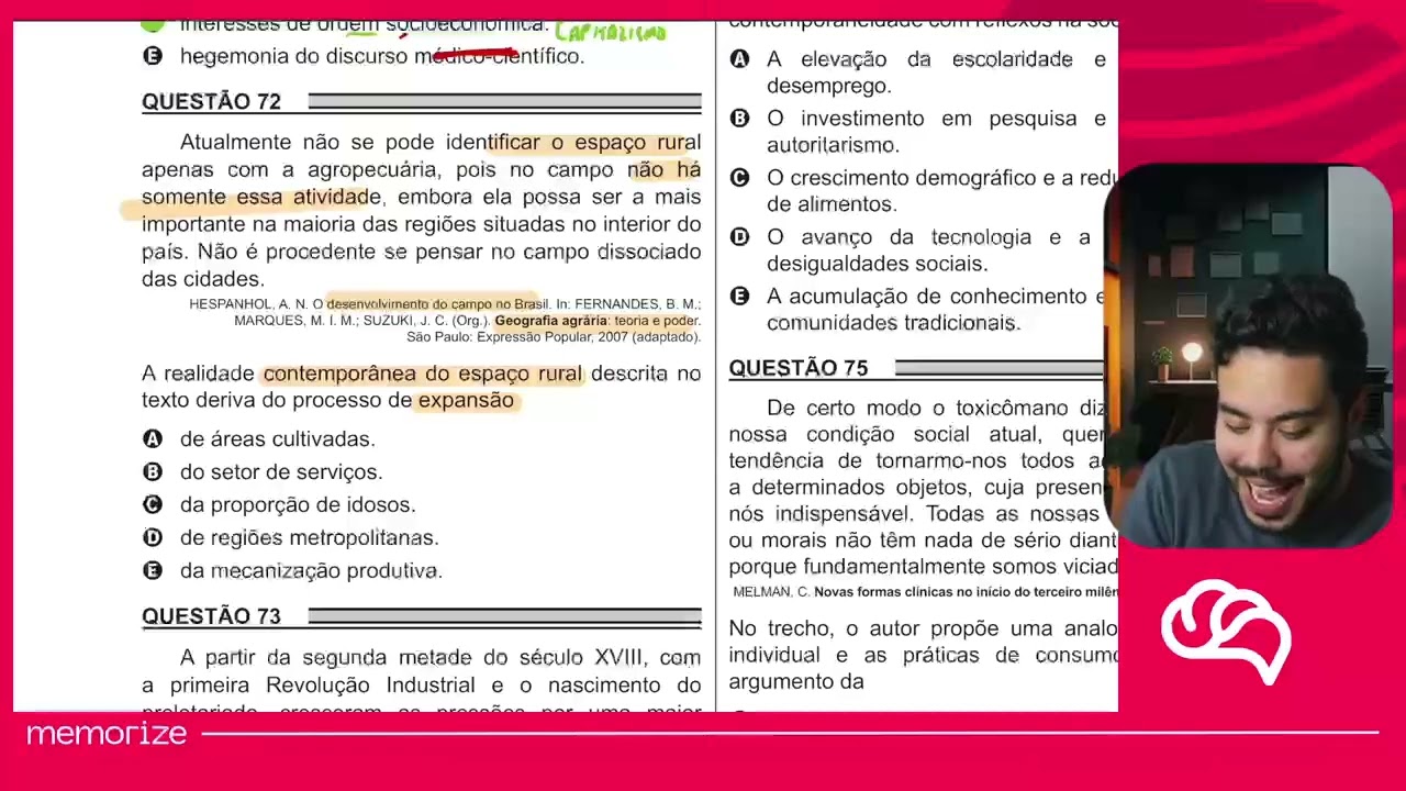 Resolução em Vídeo — Questão 72 ENEM 2018 PPL