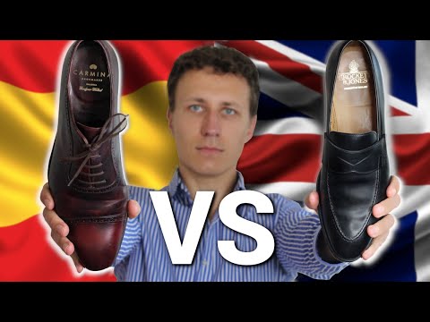 Sapatos britânicos x espanhóis, sapateiro Crockett Jones x Carmina, qual é a marca de calçados de melhor valor?