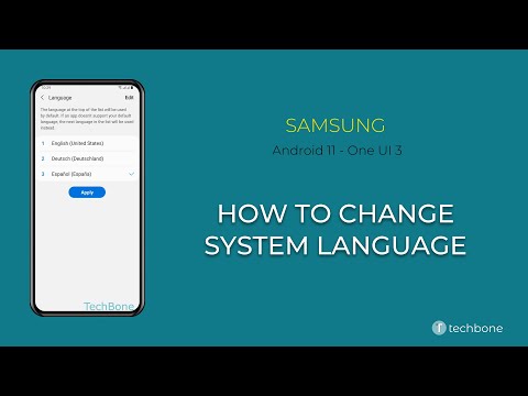 How to Change System language - Samsung [Android 11 - One UI 3]