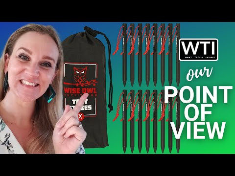 Wise Owl Outfitters Tent Stakes - WTI product video review