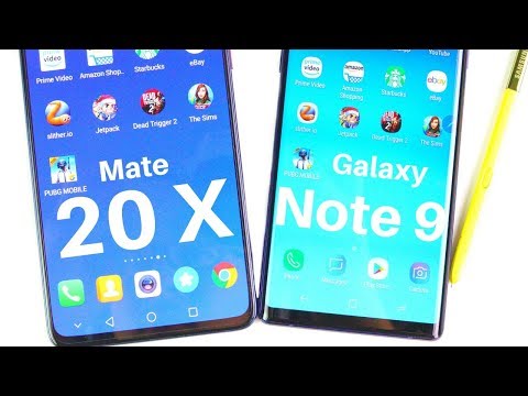 Mate 20 X vs Note 9 Speed Test!