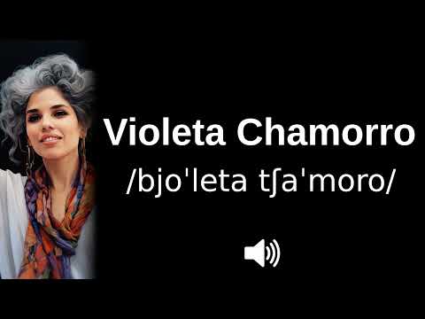 🇳🇮 How to pronounce Violeta Chamorro (CORRECTLY!)