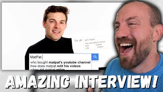 AMAZING INTERVIEW!!! MatPat Answers The Web's Most Searched Questions | WIRED (REACTION!!!)