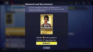 Easiest Way to Unlock Mythic Heroes! Recruiting in Collection Book! Fortnite Save the World v4.5