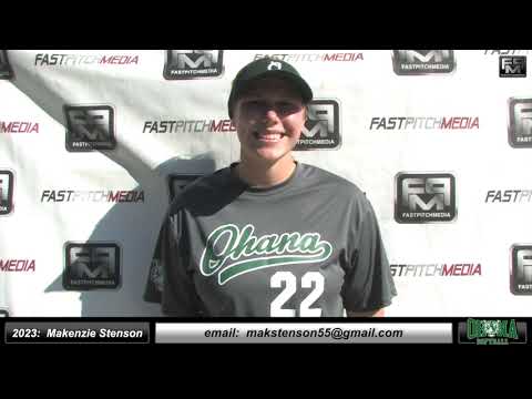 2023 Makenzie Stenson Committed to SF State First Base Softball Skills Video - Ohana Tigers