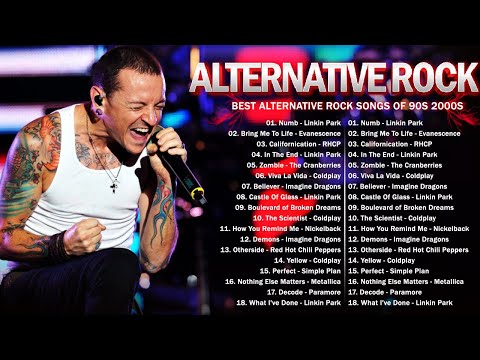 Alternative Rock Of The 90s 2000s ⚡⚡ Linkin park, Creed, AudioSlave, Hinder, Nickelback, Evanescence