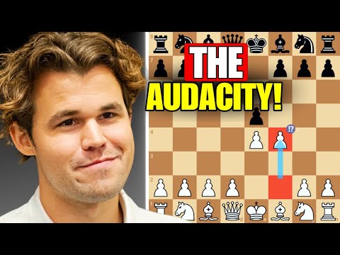 Magnus Carlsen SHOCKS Alireza Firouzja ON MOVE 2 w/ Greatest TROLL OPENING Ever Played!!