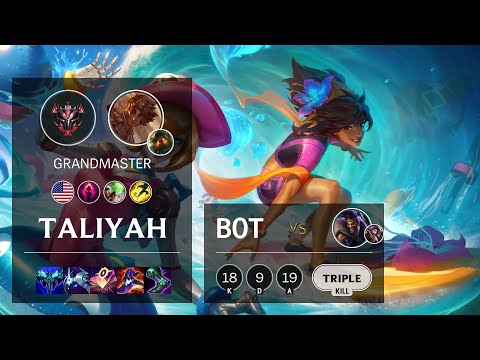 Taliyah Bot vs Draven - NA Grandmaster Patch 11.10