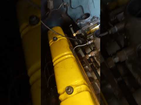 Thumbnail for 1955 Ford F-100 6 cylinder offenhauser triple carb intake glass float bowls. Daughter rebuilt engine by 1955 Ford