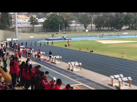 Final 75 metros rasos - Campeonato Estadual Sub16 - Diogo medalha de ouro