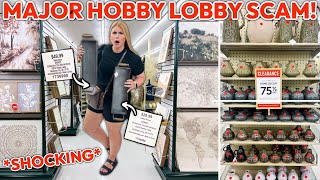 HOBBY LOBBY IS SCAMMING PEOPLE?! HERES THE TRUTH 🔍 *SHOCKING* | 75% Off Clearance Decor Finds