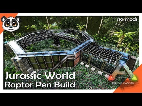 Ark Raptor Enclosure Steam Community :: Video :: ARK Jurassic World Raptor Pen Build | 1:1 ...