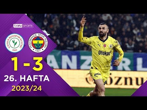 Çaykur Rizespor (1-3) Fenerbahçe | 26. Hafta - Trendyol Süper Lig 2023/2024