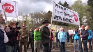 preview picture of video 'Demo Langerkopf Germany von Initiative pro Pfälzerwald T6/8 8.4.2014'