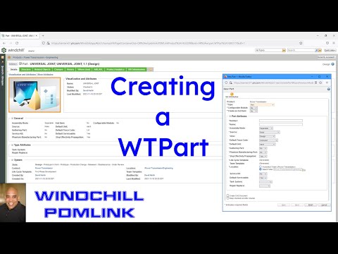 PTC Windchill PDMLink - Creating a New WTPart