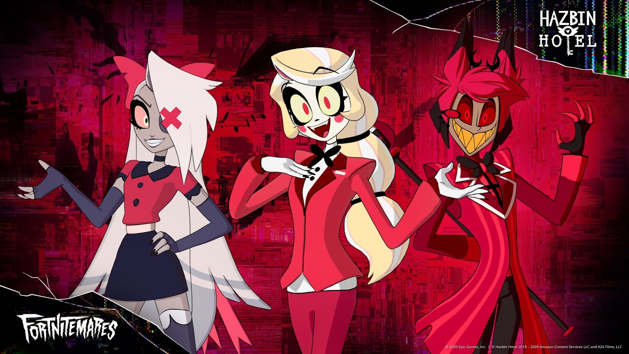 Time to check in! Hazbin Hotel is coming to Fortnite!