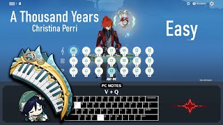 Download lagu Christina Perri - A Thousand Years (Easy) Leaping Spirit Piano Cover【Genshin Impact】 mp3