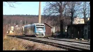 preview picture of video 'Nové Město pod Smrkem - nový vlak - new train'