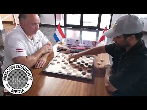 Tie-Break Round 3: 2025 World draughts championship;  Guntis Valneris 🇱🇻 Vs Martijn van Ijzendoorn🇳🇱