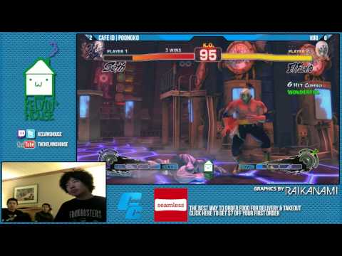 AE FT3 in Kelvin's Room (EVO2k13): Cafe ID|Poongko (Seth) vs. Iori (El Fuerte) Part 2
