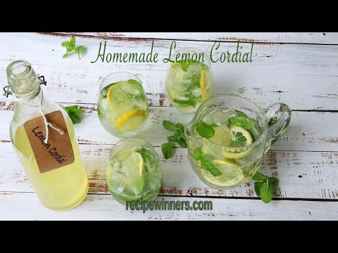 Homemade Lemon Cordial