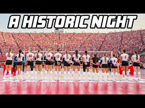 🚨 Nebraska volleyball sets NEW WORLD RECORD 🚨 Playing in front of 92,003 people! | SportsCenter