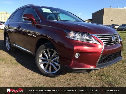 New Red 2015 Lexus RX 350 AWD Sportdesign Technology Package Review West Edmonton