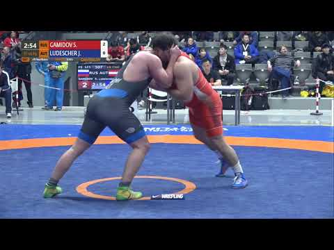 1/8 FS - 125 kg: S. GAMIDOV (RUS) v. J. LUDESCHER (AUT)