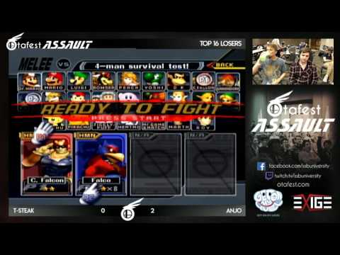 Otafest Assault 2017 - Melee Singles Top 16 - Anjo (Falco) vs T-steak (Falcon)