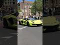 Crazy loud SVJ waking up Amsterdam!! #aventador #svj #loud #loudaf #amsterdam #lamborghini