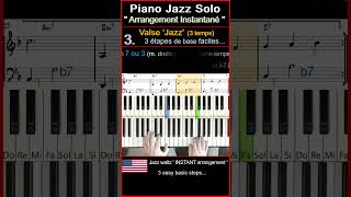 Arrangement Piano Jazz  de base: Waltz for Debby (Bill Evans) #jazzpiano