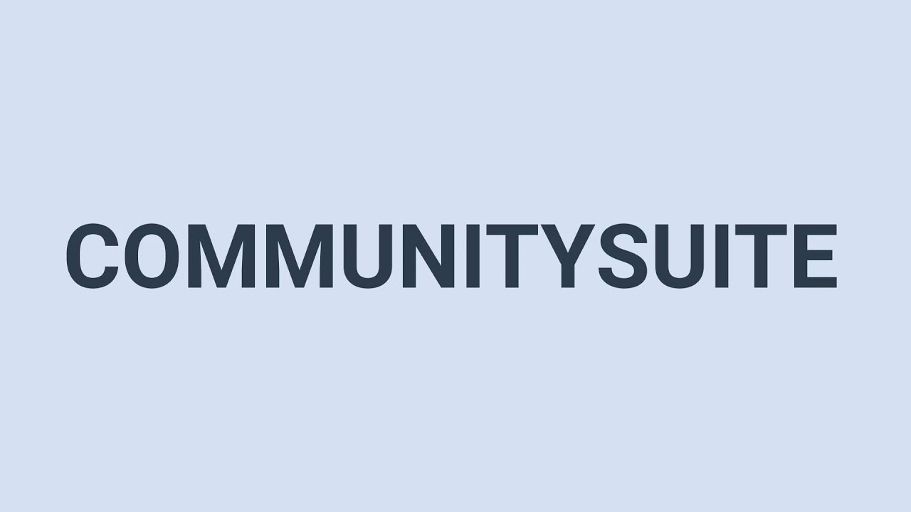 CommunitySuite Overview