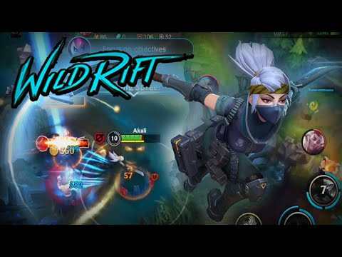 AKALI 20 KILLS GAMEPLAY - BUILD AND RUNES - WILD RIFT