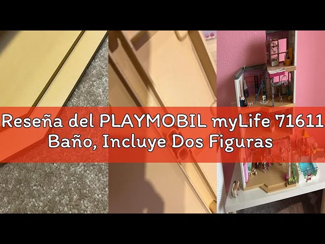Vídeo relacionado con PLAYMOBIL myLife 71611 Baño, Incluye Dos Figuras y numerosos Accesorios, Hechos de más del 80% de Materiales reciclados y de Base biológica, Juguetes para niños y niñas a Partir de 4 años