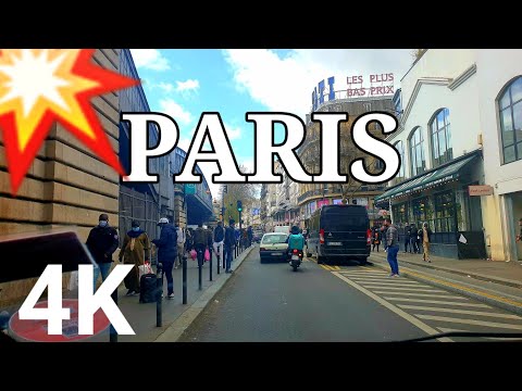 DRIVING IN PARIS 2021 | BOULEVARD LA CHAPELLE | 4K UHD
