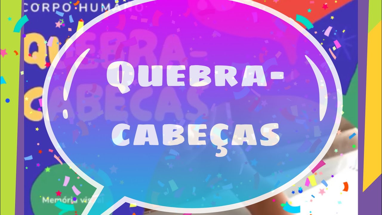 Quebra-cabeças / Corpo Humano / Cores / Educação Infantil