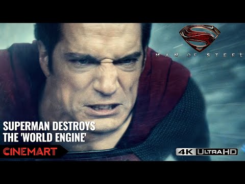 MAN OF STEEL (2013) | Superman destroys the World Engine 4K UHD